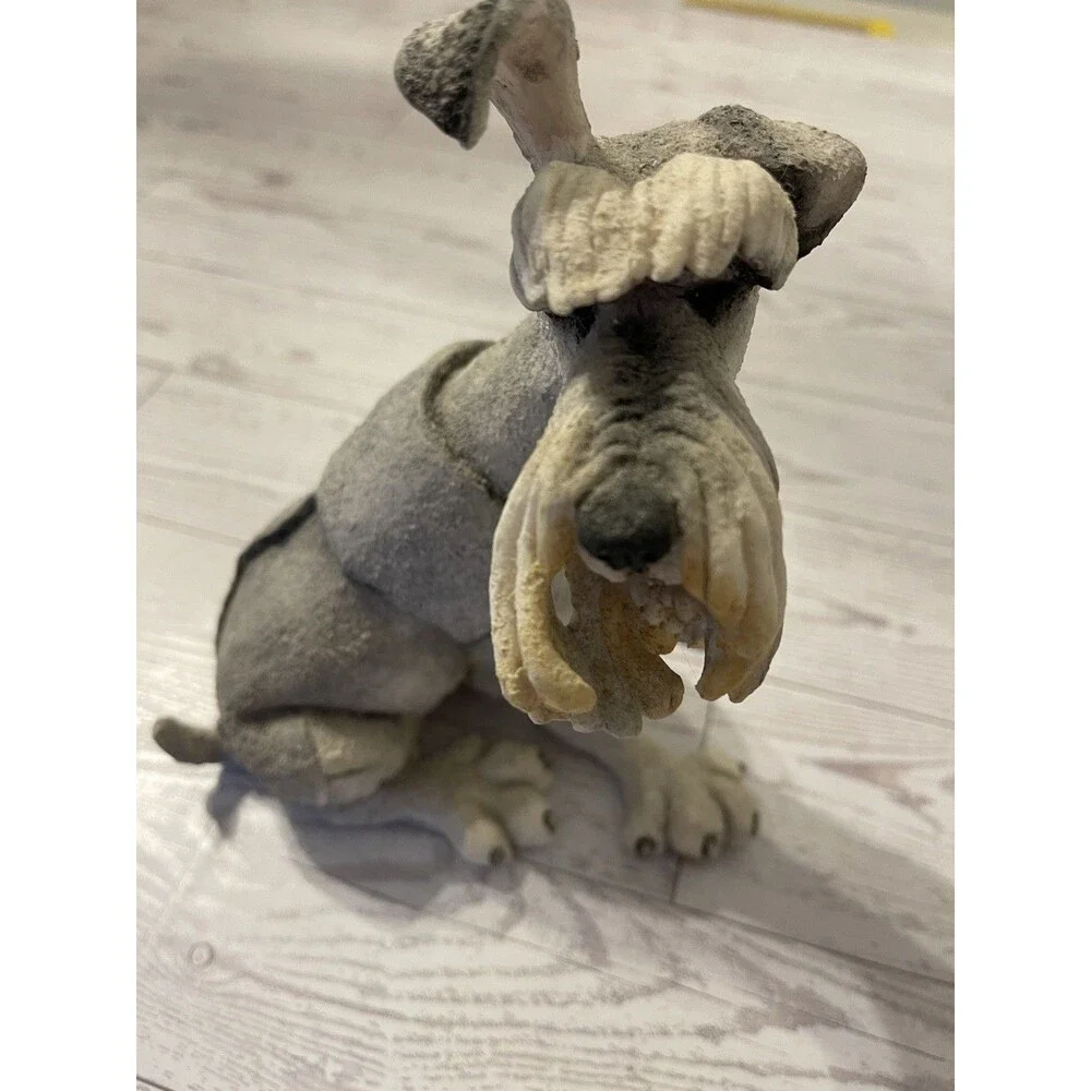 2003 A Breed Apart Schnauzer ll Figurine 70036 Signed Country Artist Ltd Dog Vtg